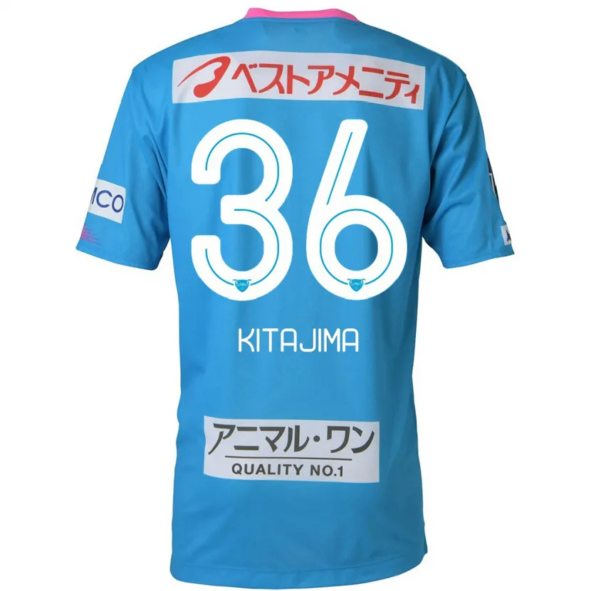 Danxen Heren Fumiya Kitajima #36 Blauw Roze Thuisshirt Thuistenue 2024/25 T-Shirt