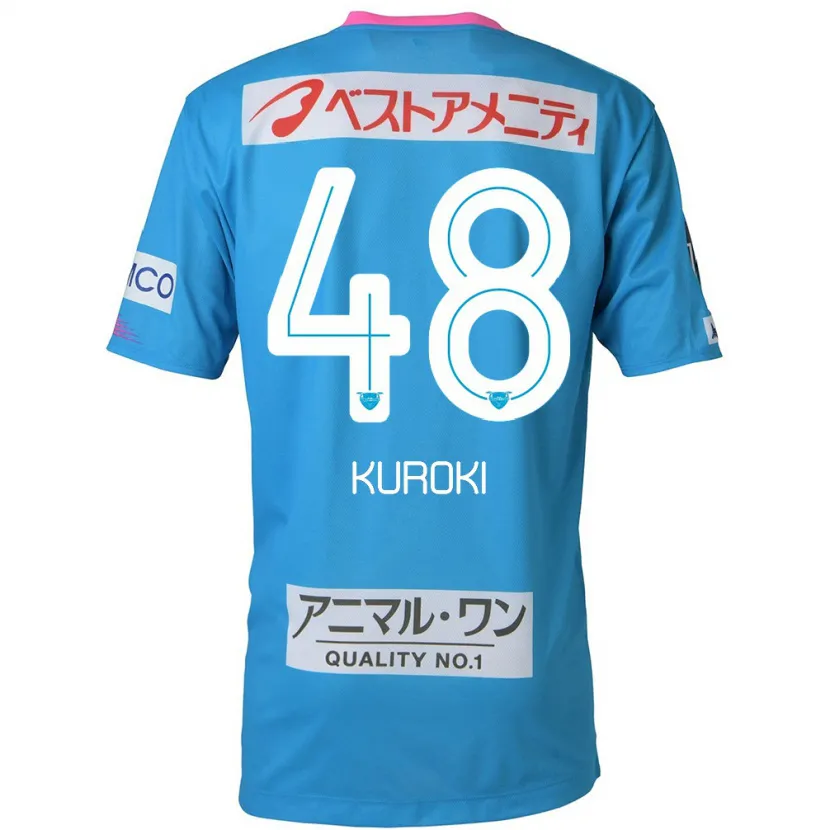 Danxen Heren Yuya Kuroki #48 Blauw Roze Thuisshirt Thuistenue 2024/25 T-Shirt