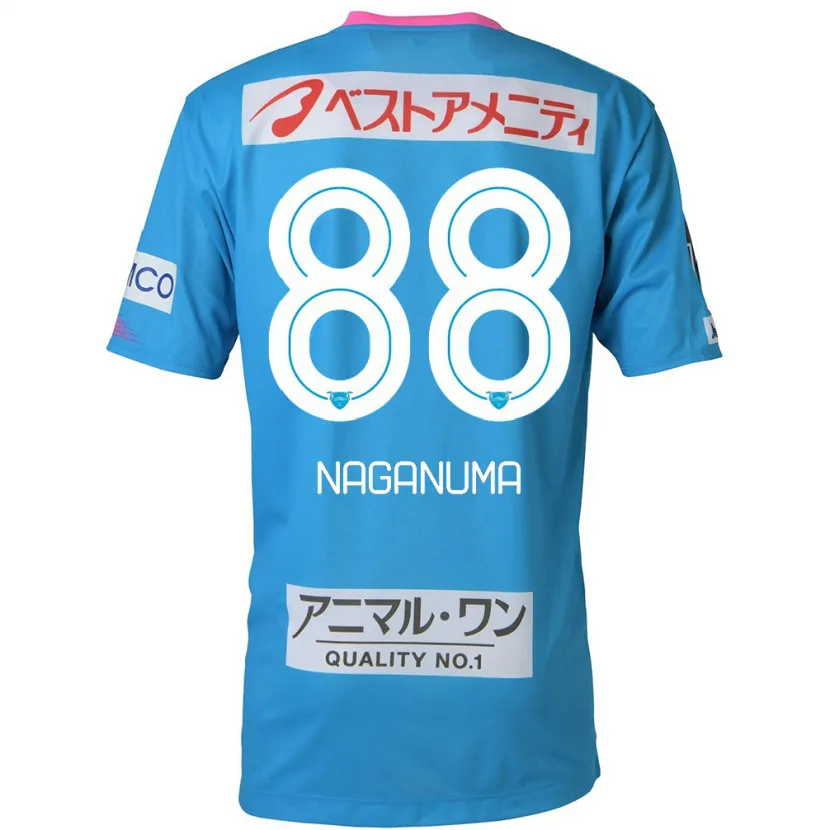 Danxen Heren Yoichi Naganuma #88 Blauw Roze Thuisshirt Thuistenue 2024/25 T-Shirt