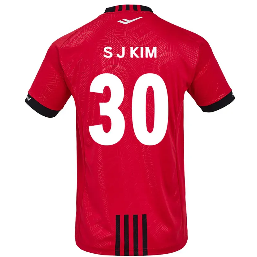 Danxen Heren Ju-Sung Kim #30 Rood Zwart Thuisshirt Thuistenue 2024/25 T-Shirt