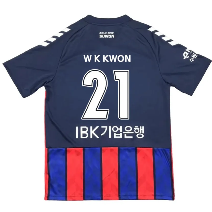 Danxen Heren Kyung-Won Kwon #21 Blauw Rood Thuisshirt Thuistenue 2024/25 T-Shirt