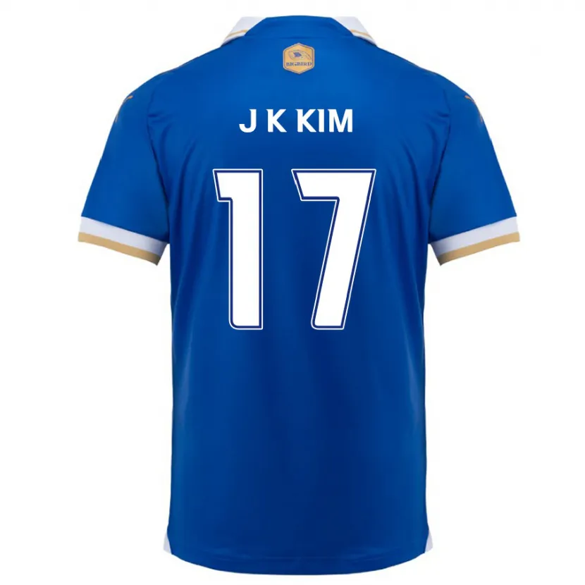 Danxen Heren Kyeong-Jung Kim #17 Blauw Wit Thuisshirt Thuistenue 2024/25 T-Shirt