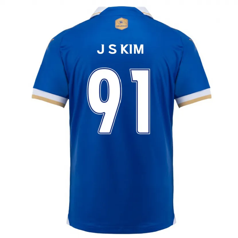 Danxen Heren Seong-Ju Kim #91 Blauw Wit Thuisshirt Thuistenue 2024/25 T-Shirt