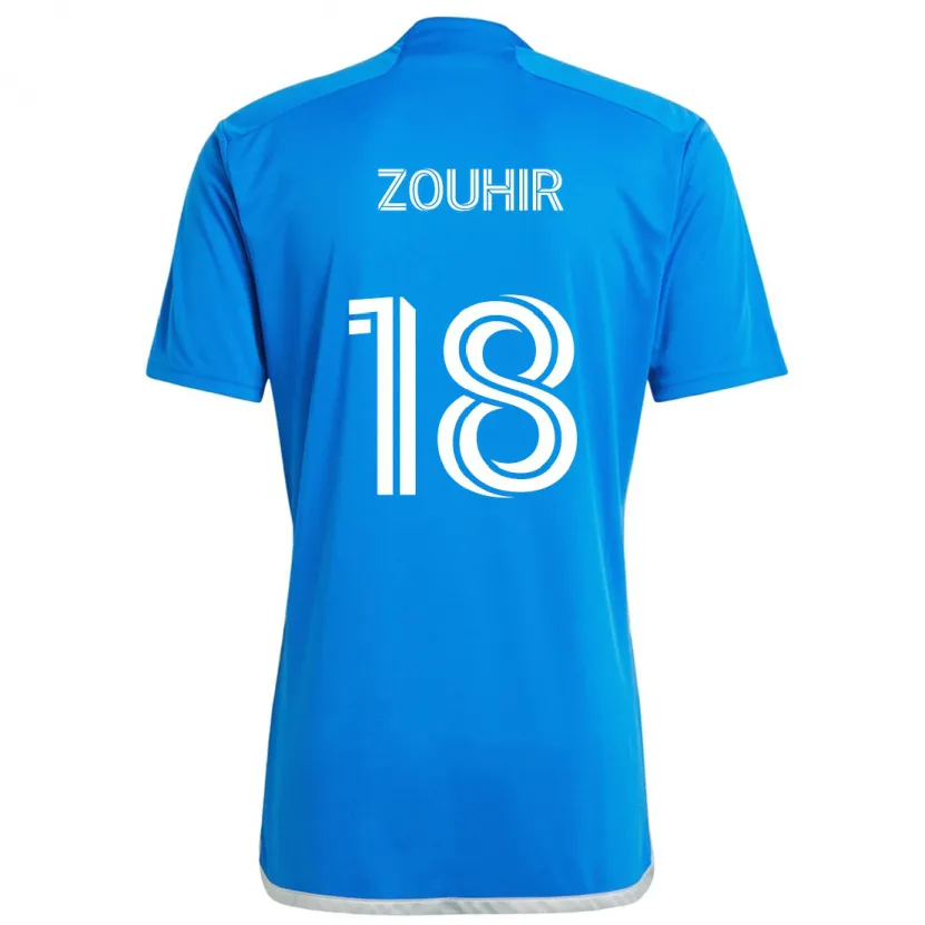 Danxen Heren Rida Zouhir #18 Blauw Wit Thuisshirt Thuistenue 2024/25 T-Shirt