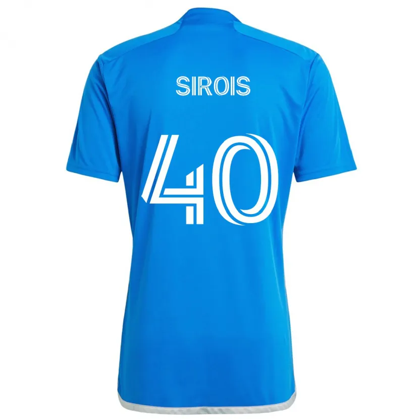 Danxen Heren Jonathan Sirois #40 Blauw Wit Thuisshirt Thuistenue 2024/25 T-Shirt