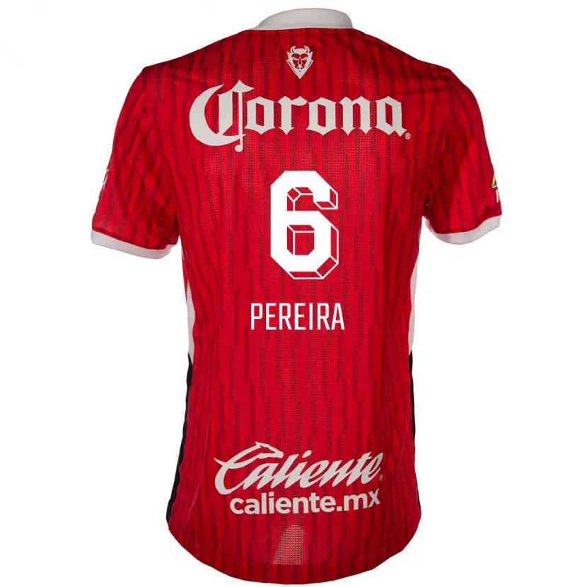 Danxen Heren Federico Pereira #6 Rood Wit Thuisshirt Thuistenue 2024/25 T-Shirt