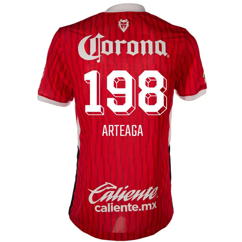 Danxen Heren Víctor Arteaga #198 Rood Wit Thuisshirt Thuistenue 2024/25 T-Shirt