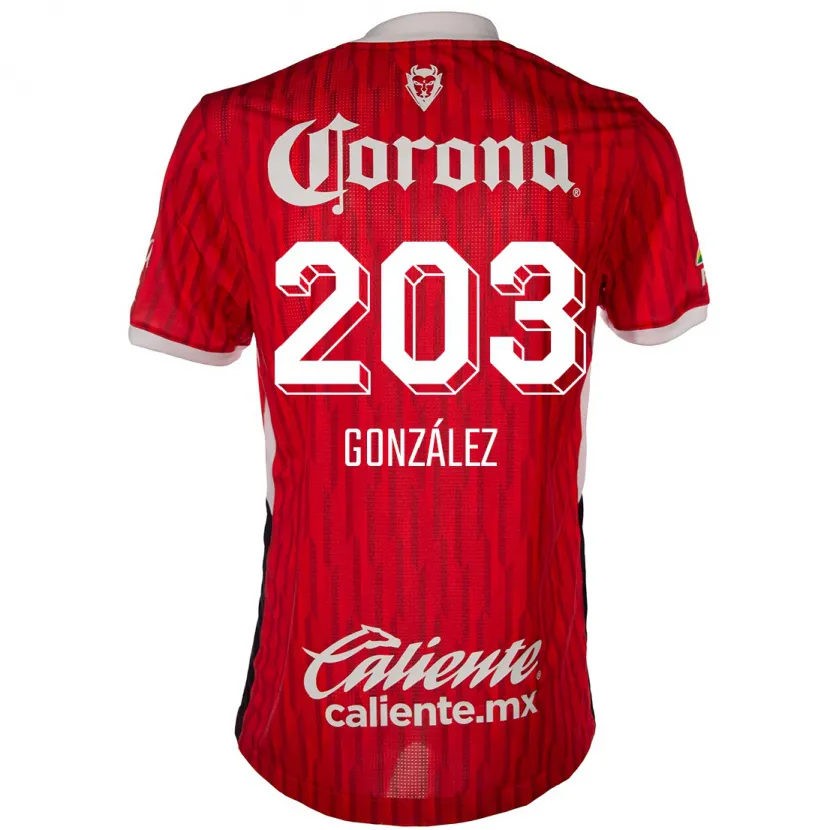 Danxen Heren Luis González #203 Rood Wit Thuisshirt Thuistenue 2024/25 T-Shirt