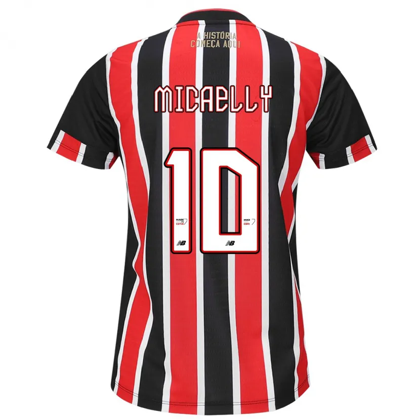 Danxen Heren Micaelly #10 Zwart Rood Wit Uitshirt Uittenue 2024/25 T-Shirt