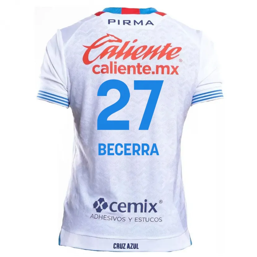 Danxen Heren Ana Becerra #27 Wit Blauw Uitshirt Uittenue 2024/25 T-Shirt