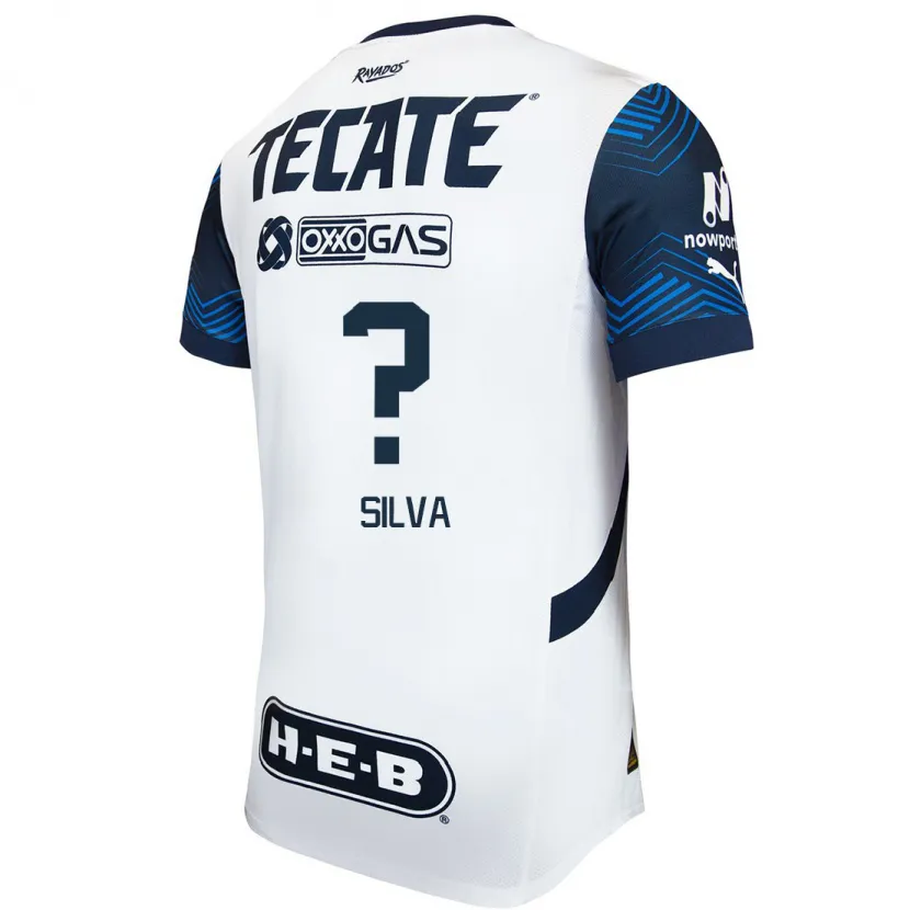 Danxen Heren Patricio Silva #0 Wit Blauw Uitshirt Uittenue 2024/25 T-Shirt