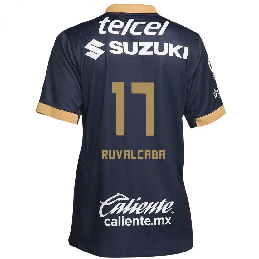 Danxen Heren Jorge Ruvalcaba #17 Obsidiaan Goud Wit Uitshirt Uittenue 2024/25 T-Shirt