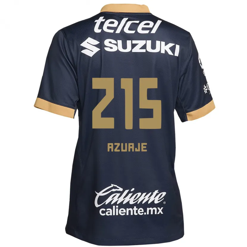 Danxen Heren Ángel Azuaje #215 Obsidiaan Goud Wit Uitshirt Uittenue 2024/25 T-Shirt