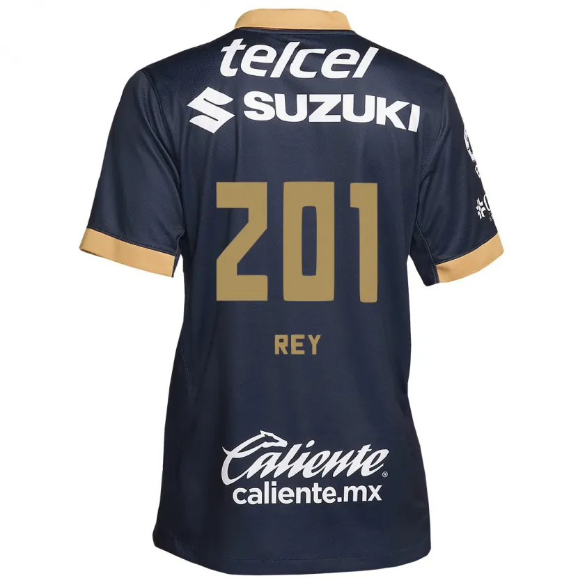 Danxen Heren Santiago Rey #201 Obsidiaan Goud Wit Uitshirt Uittenue 2024/25 T-Shirt