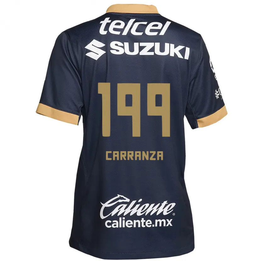 Danxen Heren Kléber Carranza #199 Obsidiaan Goud Wit Uitshirt Uittenue 2024/25 T-Shirt