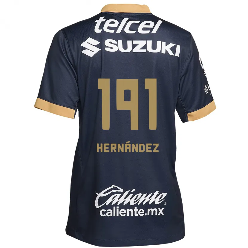 Danxen Heren Marco Hernández #191 Obsidiaan Goud Wit Uitshirt Uittenue 2024/25 T-Shirt