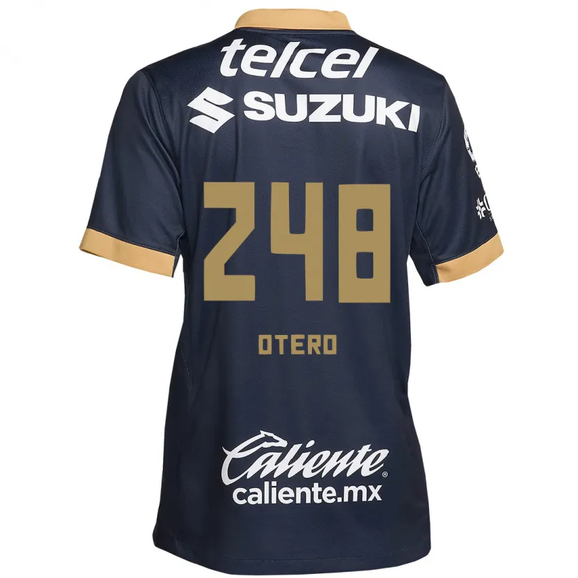 Danxen Heren Jonathan Otero #248 Obsidiaan Goud Wit Uitshirt Uittenue 2024/25 T-Shirt