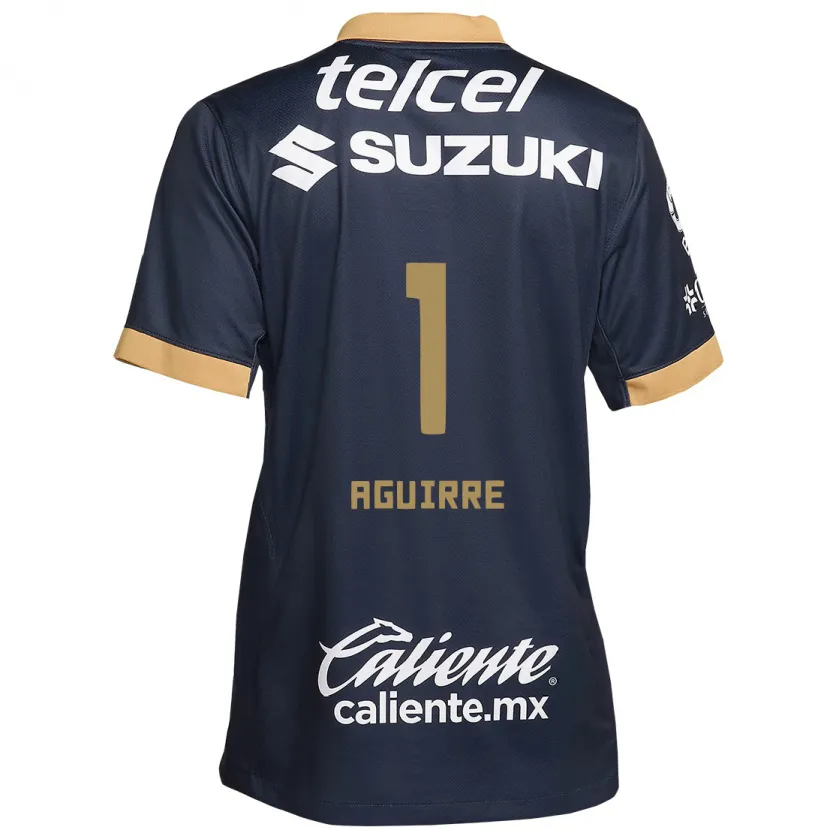 Danxen Heren Miriam Aguirre #1 Obsidiaan Goud Wit Uitshirt Uittenue 2024/25 T-Shirt