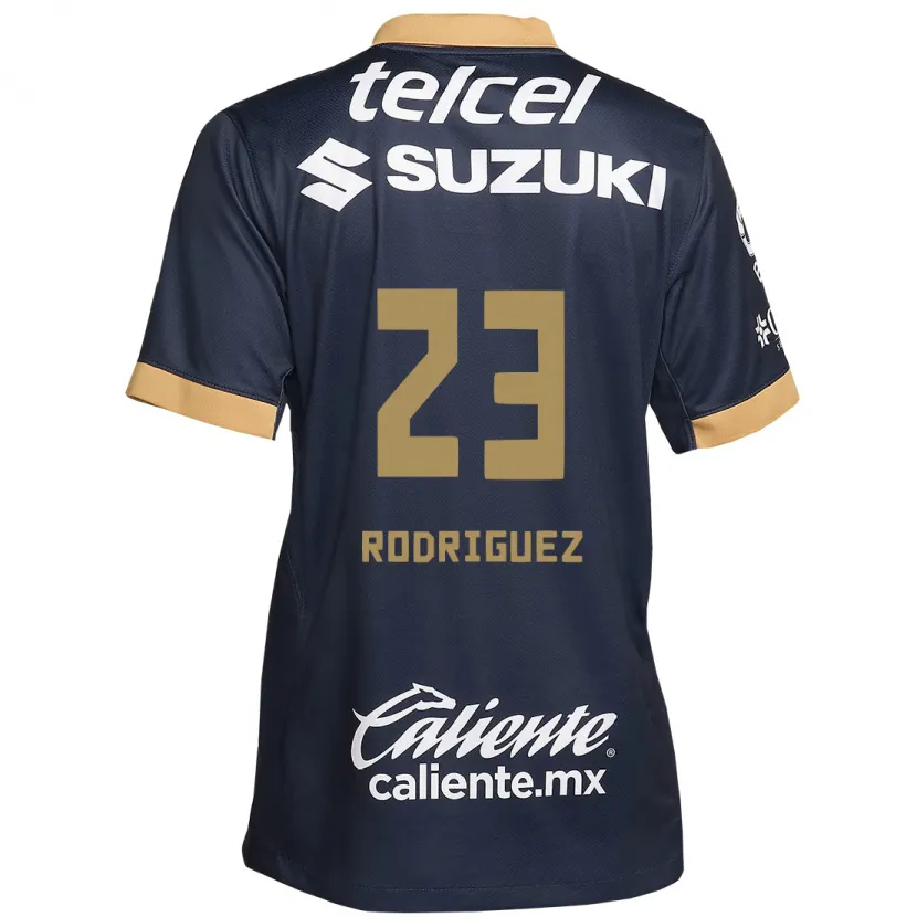 Danxen Heren Catherine Rodriguez #23 Obsidiaan Goud Wit Uitshirt Uittenue 2024/25 T-Shirt