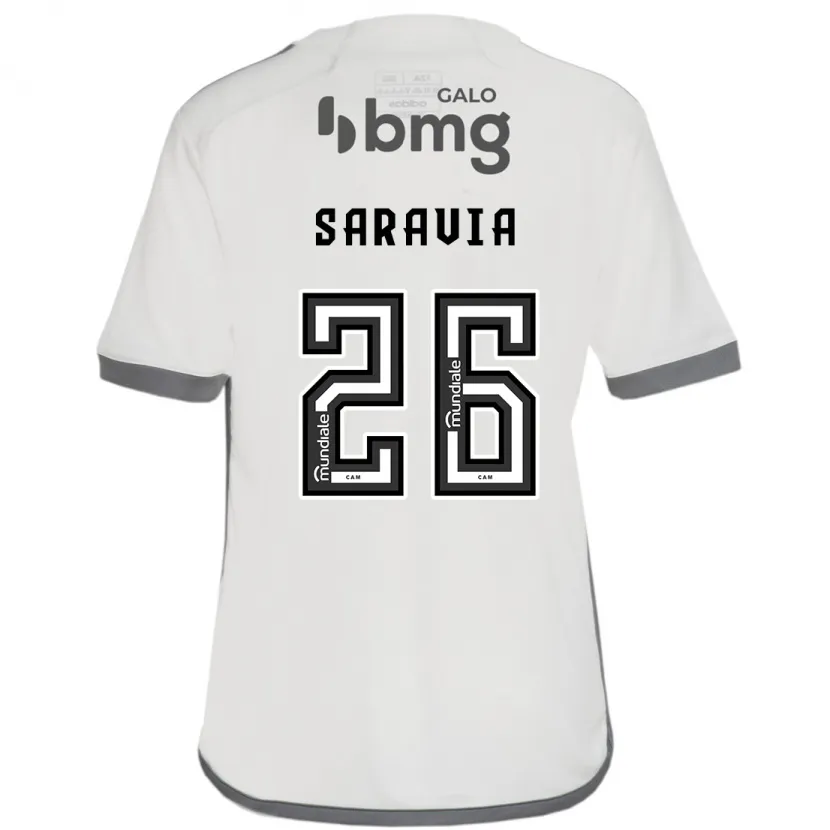 Danxen Heren Renzo Saravia #26 Gebroken Wit Uitshirt Uittenue 2024/25 T-Shirt