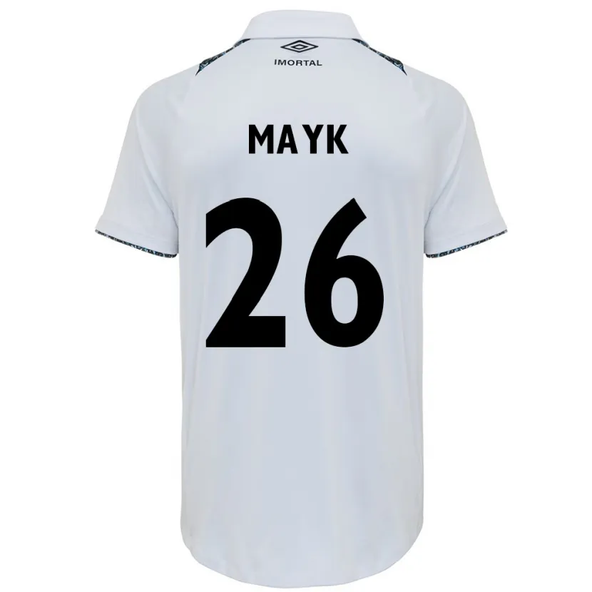 Danxen Heren Mayk #26 Wit Blauw Uitshirt Uittenue 2024/25 T-Shirt