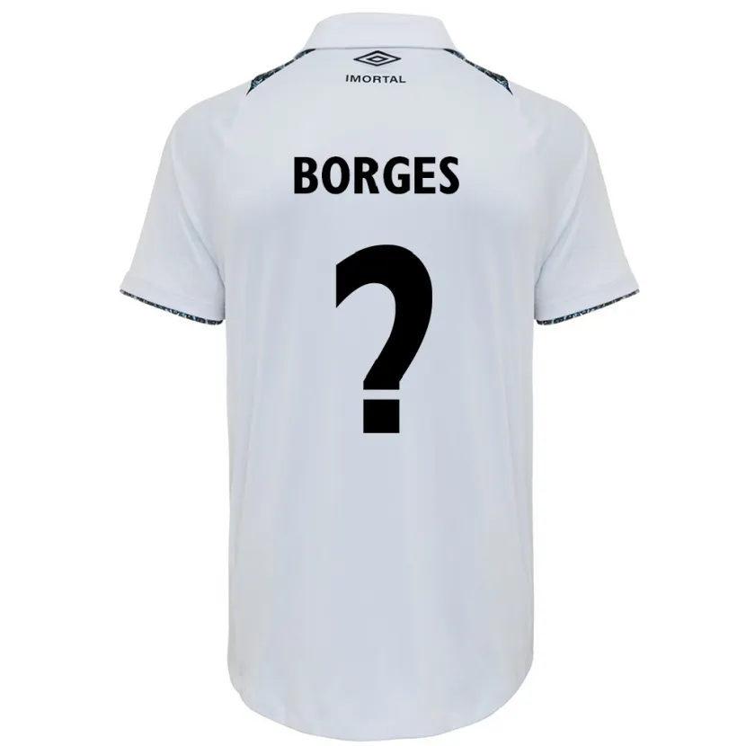 Danxen Heren Nathan Borges #0 Wit Blauw Uitshirt Uittenue 2024/25 T-Shirt