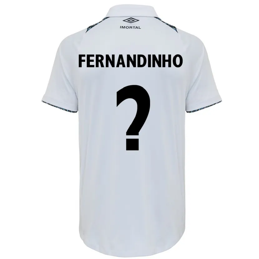 Danxen Heren Fernandinho #0 Wit Blauw Uitshirt Uittenue 2024/25 T-Shirt