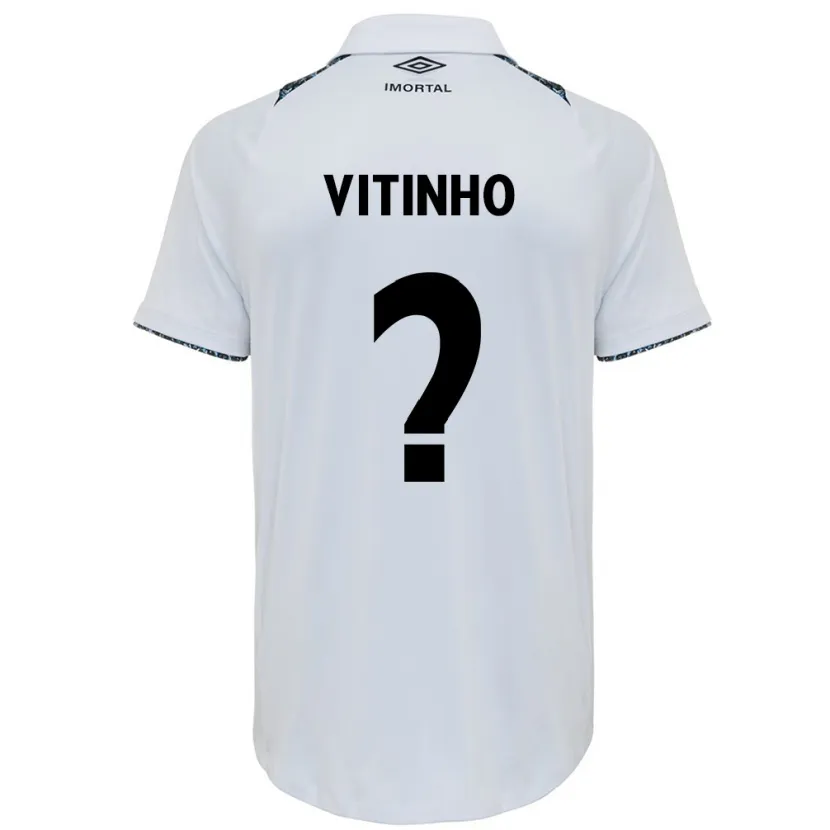 Danxen Heren Vitinho #0 Wit Blauw Uitshirt Uittenue 2024/25 T-Shirt