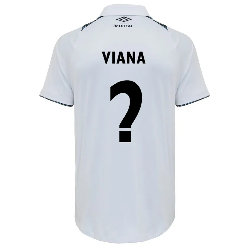 Danxen Heren Arthur Viana #0 Wit Blauw Uitshirt Uittenue 2024/25 T-Shirt