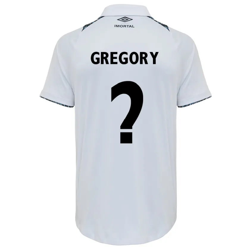 Danxen Heren Gregory #0 Wit Blauw Uitshirt Uittenue 2024/25 T-Shirt