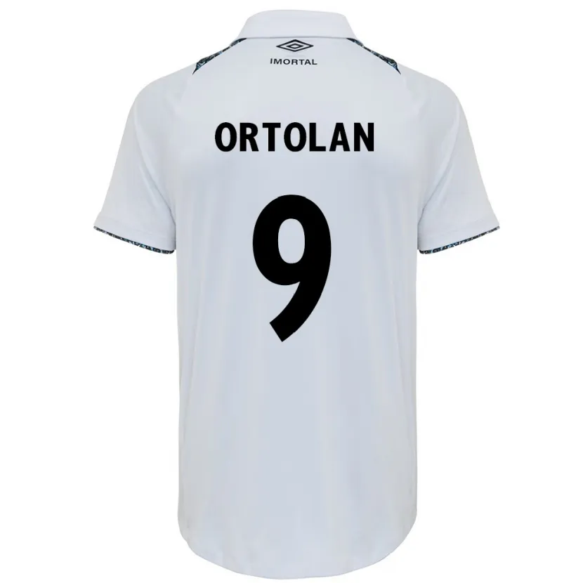 Danxen Heren Dani Ortolan #9 Wit Blauw Uitshirt Uittenue 2024/25 T-Shirt