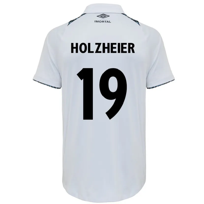 Danxen Heren Agostina Holzheier #19 Wit Blauw Uitshirt Uittenue 2024/25 T-Shirt