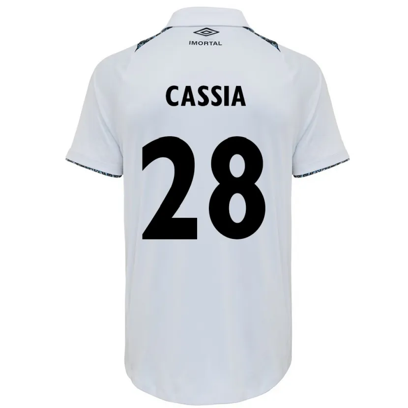 Danxen Heren Cássia #28 Wit Blauw Uitshirt Uittenue 2024/25 T-Shirt