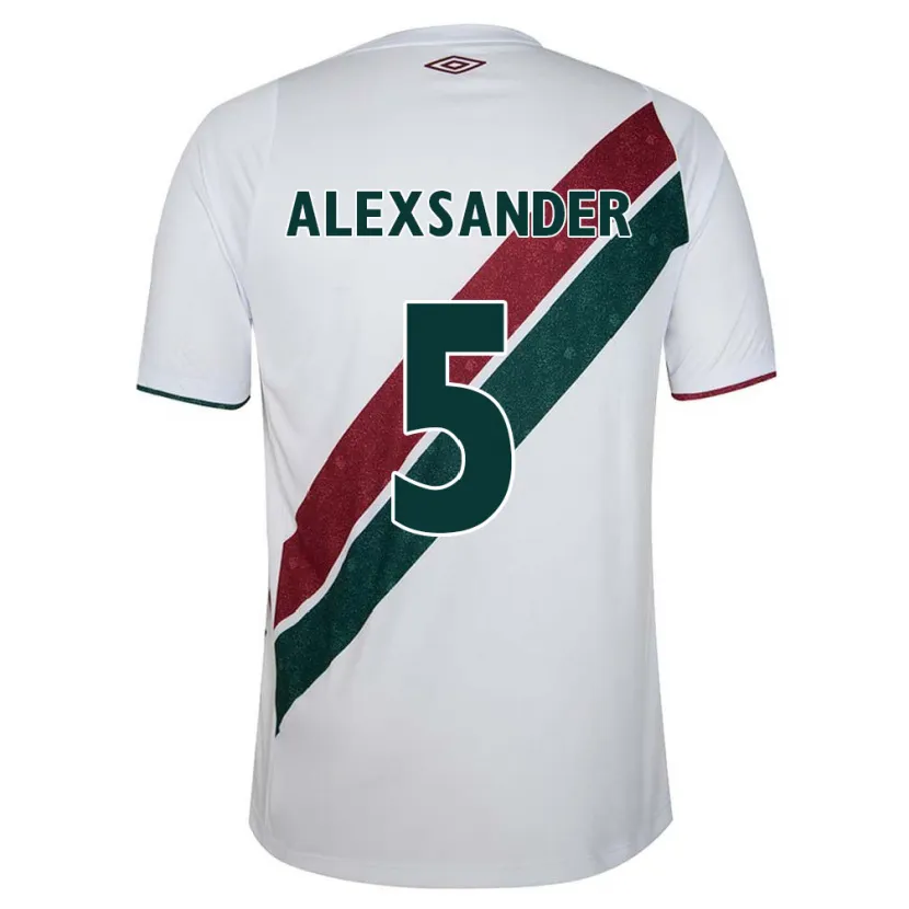 Danxen Heren Alexsander #5 Wit Groen Kastanjebruin Uitshirt Uittenue 2024/25 T-Shirt