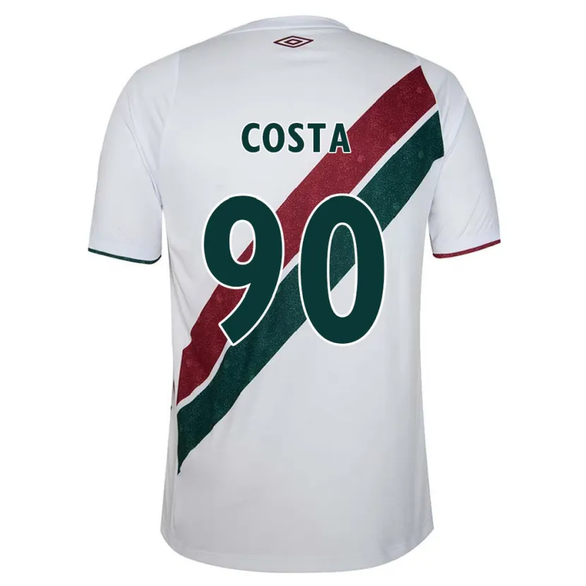 Danxen Heren Douglas Costa #90 Wit Groen Kastanjebruin Uitshirt Uittenue 2024/25 T-Shirt