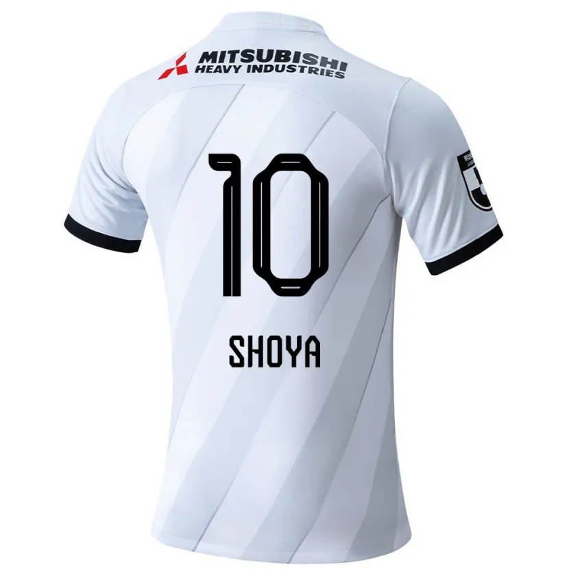 Danxen Heren Shoya Nakajima #10 Wit Grijs Uitshirt Uittenue 2024/25 T-Shirt