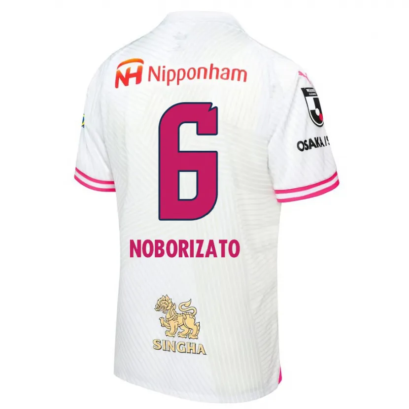 Danxen Heren Kyohei Noborizato #6 Wit Roze Uitshirt Uittenue 2024/25 T-Shirt