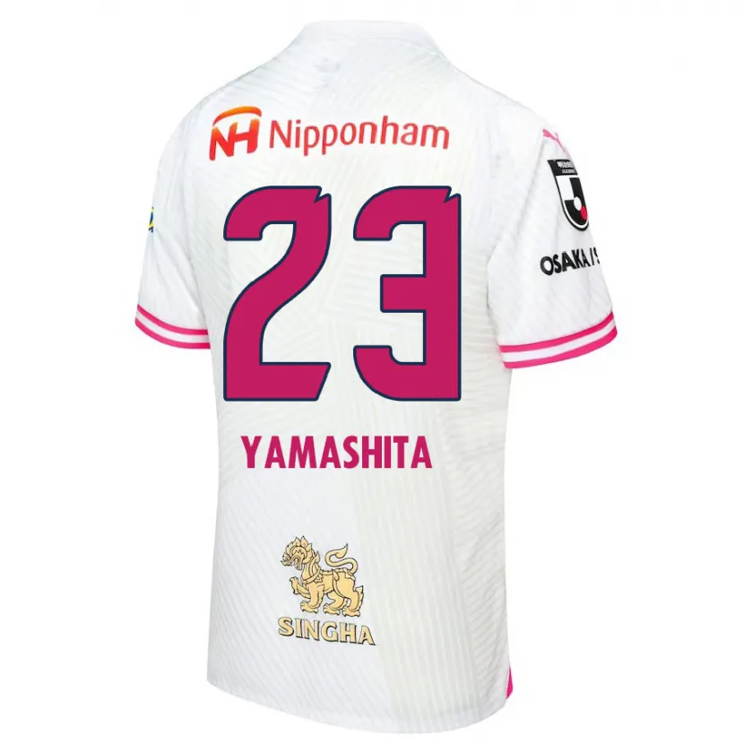 Danxen Heren Tatsuya Yamashita #23 Wit Roze Uitshirt Uittenue 2024/25 T-Shirt