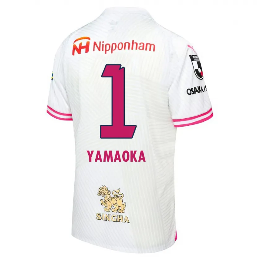 Danxen Heren Kumpei Yamaoka #1 Wit Roze Uitshirt Uittenue 2024/25 T-Shirt