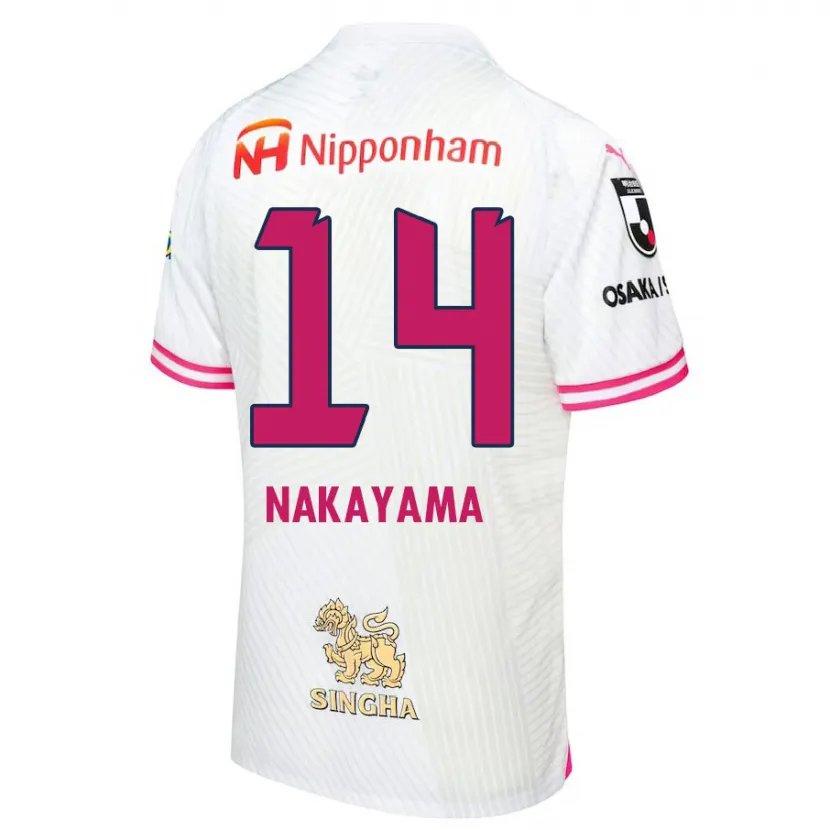 Danxen Heren Toshito Nakayama #14 Wit Roze Uitshirt Uittenue 2024/25 T-Shirt