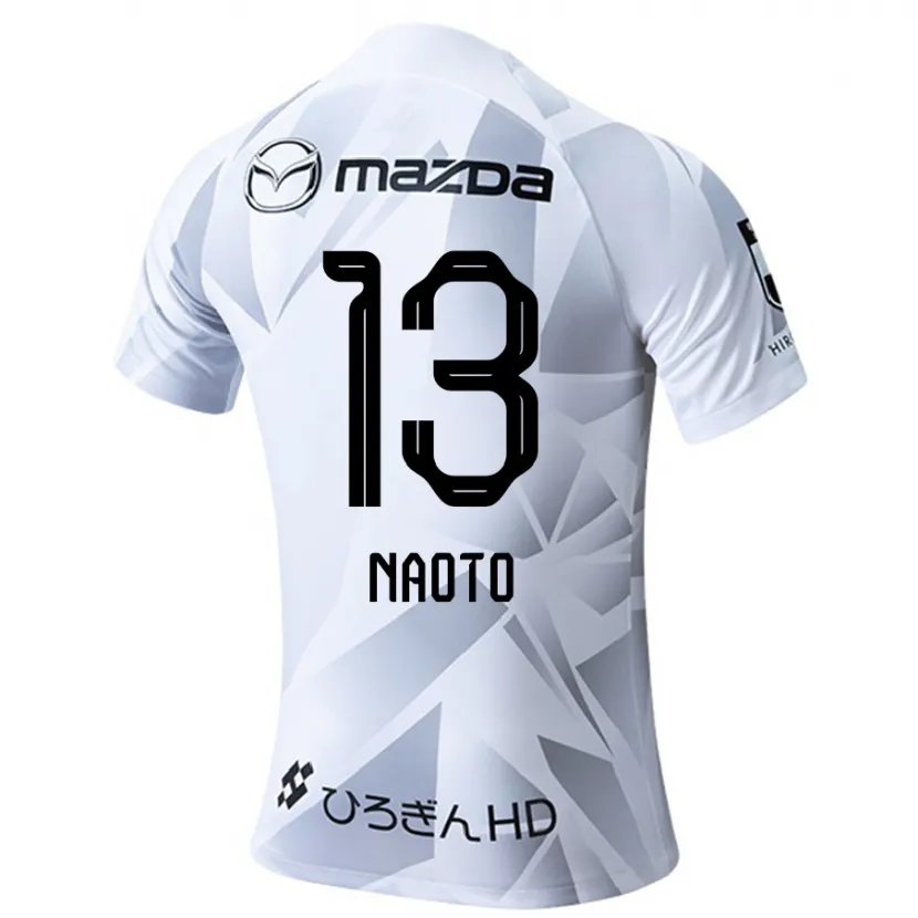 Danxen Heren Naoto Arai #13 Wit Grijs Zwart Uitshirt Uittenue 2024/25 T-Shirt