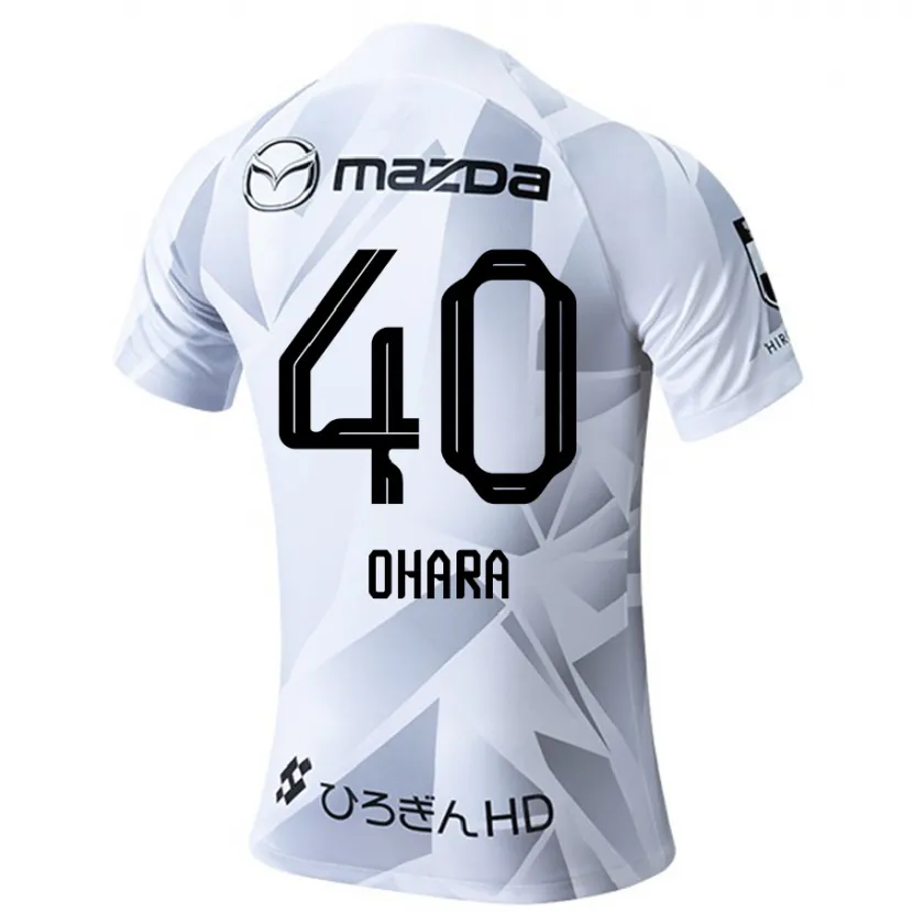 Danxen Heren Motoki Ohara #40 Wit Grijs Zwart Uitshirt Uittenue 2024/25 T-Shirt