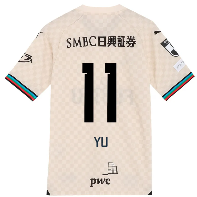 Danxen Heren Yu Kobayashi #11 Wit Grijs Uitshirt Uittenue 2024/25 T-Shirt