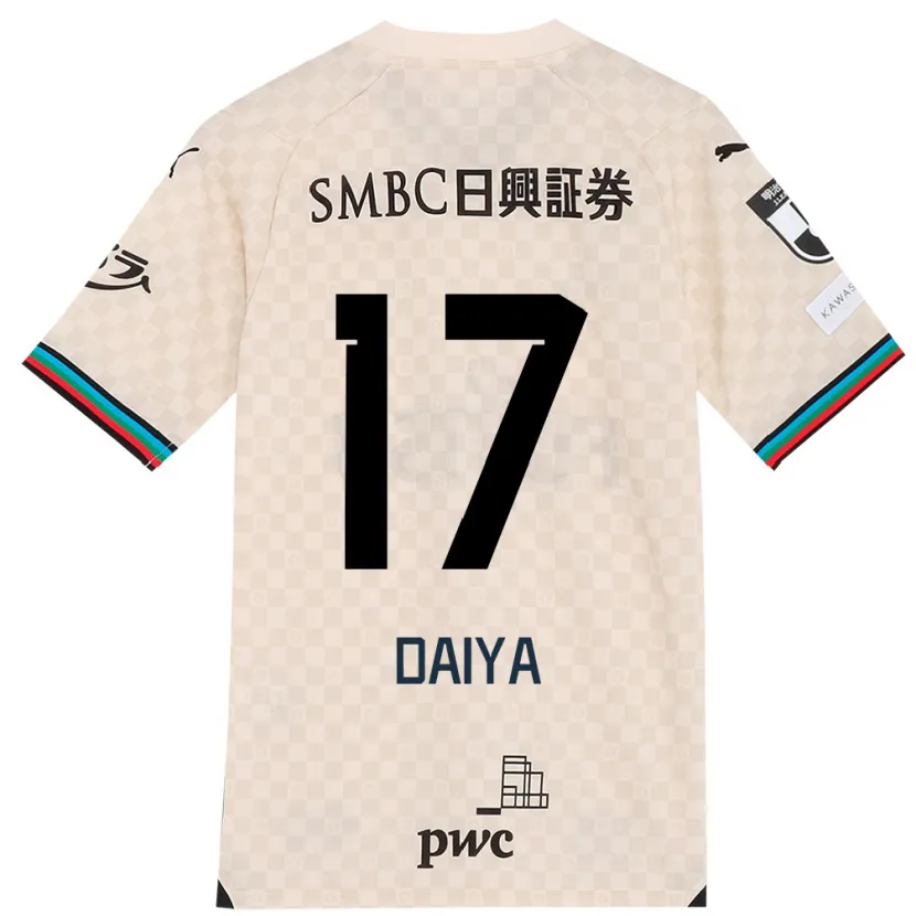 Danxen Heren Daiya Tono #17 Wit Grijs Uitshirt Uittenue 2024/25 T-Shirt