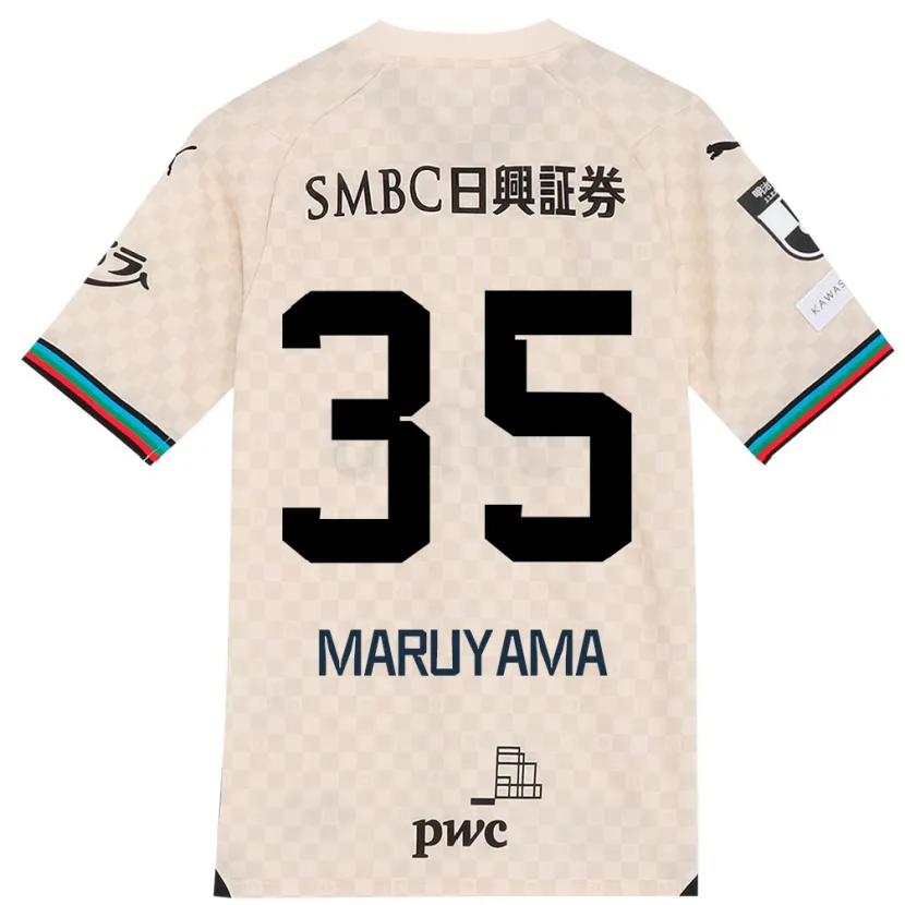 Danxen Heren Yuichi Maruyama #35 Wit Grijs Uitshirt Uittenue 2024/25 T-Shirt