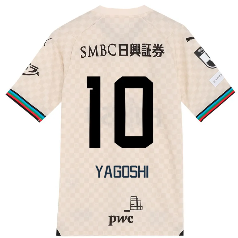 Danxen Heren Mikito Yagoshi #10 Wit Grijs Uitshirt Uittenue 2024/25 T-Shirt