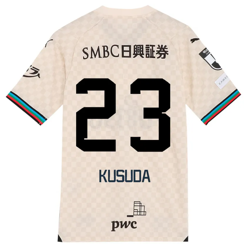 Danxen Heren Haruki Kusuda #23 Wit Grijs Uitshirt Uittenue 2024/25 T-Shirt