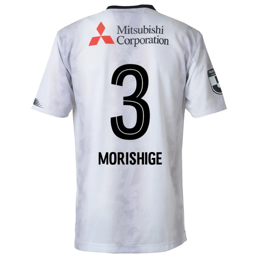 Danxen Heren Masato Morishige #3 Wit Zwart Uitshirt Uittenue 2024/25 T-Shirt