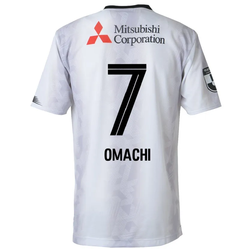 Danxen Heren Hyugo Omachi #7 Wit Zwart Uitshirt Uittenue 2024/25 T-Shirt