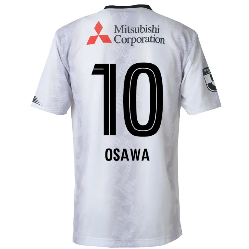 Danxen Heren Shuzo Osawa #10 Wit Zwart Uitshirt Uittenue 2024/25 T-Shirt